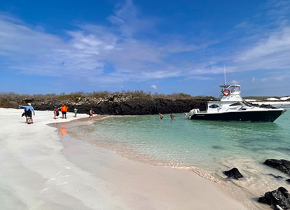 Ferry in San Cristobal Island.