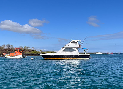 Ferry on Santa Cruz Island.